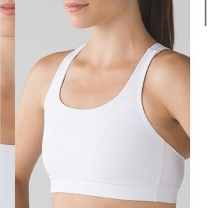 Lululemon Energy Bra White Gently Used Size 6